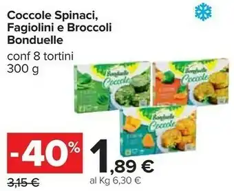Carrefour Bonduelle Coccole Spinaci Fagiolini E Broccoli 300 G(ml) offerta