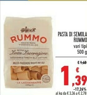 Conad Rummo Pasta di semola offerta