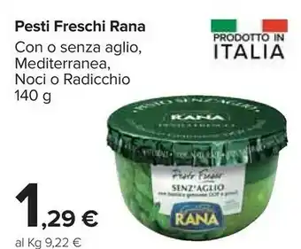 Carrefour Rana Giovanni - Pesto Senz'Aglio 140 G(ml) offerta