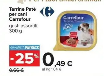Carrefour Terrine Pate Per Cani offerta