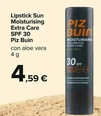 Carrefour Piz Buin Lipstick Sun Moisturising Extra Care SPF 30 offerta