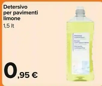 Carrefour Carrefour Detersivo Per Pavimenti Limone 1500 offerta