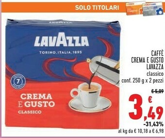 Conad Lavazza Caffè Crema E Gusto offerta