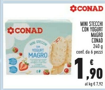 Conad Conad - Mini Stecchi Con Yogurt Magro 240 G(ml) offerta