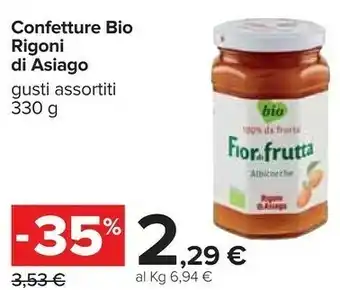 Carrefour Rigoni Di Asiago FiordiFrutta Albicocche offerta