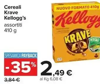 Carrefour Kelloggs Kellogg's - Krave Dark Choco 410 G(ml) offerta