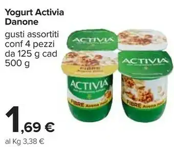 Carrefour Danone Activia Fibre Avena Noci 500 G(ml) offerta