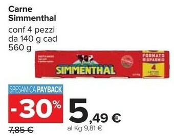 Carrefour Simmenthal Carne offerta