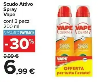 Carrefour Vape Scudo Attivo Spray offerta