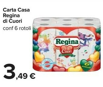 Carrefour Regina Carta Casa Di Cuori offerta