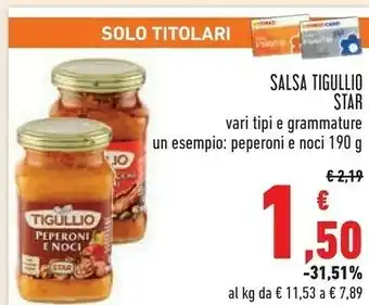Conad Star Salsa Tigullio offerta