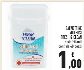 Conad Fresh & Clean Salviettine Milleusi offerta
