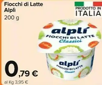 Carrefour Alpì Fiocchi Di Latte 200 G offerta