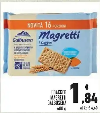 Conad Galbusera Cracker Magretti offerta