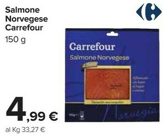 Carrefour Carrefour - Salmone Norvegese 150 G(ml) offerta