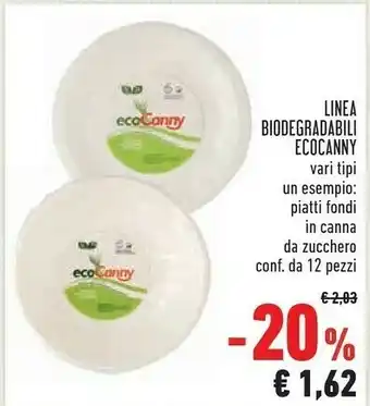 Conad Ecocanny Linea Biodegradabili offerta