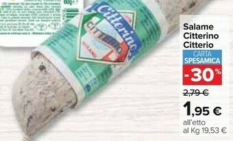 Carrefour Citterio Salame Citterino offerta