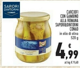 Conad Conad Sapori & Dintorni - Carciofi Con Gambino Alla Romana 520 G(ml) offerta