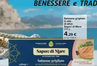 Carrefour Sapori Di Mare Salmone Grigliato In Olio Di Oliva offerta