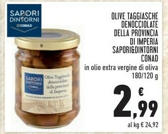 Conad - Olive Taggiasche Denocciolate Della Provincia Di Imperia Sapori & Dintorni 180 G(ml)