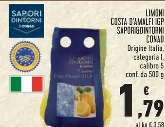 Conad Limoni Costa D'amalfi Igp offerta