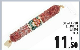 Conad Galbani Salame Napoli Galbanetto offerta