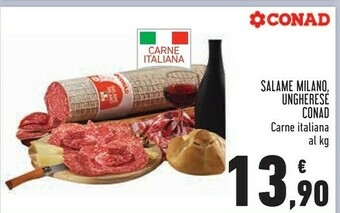 Conad Conad Salame Milano, Ungherese offerta