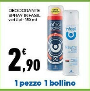 Conad Infasil Deodorante Spray offerta