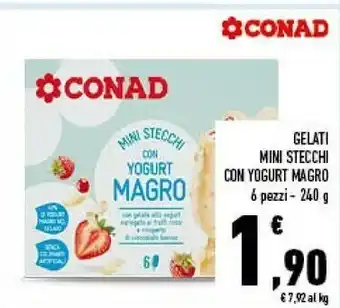 Conad Gelati Mini Stecchi Con Yogurt Magro offerta