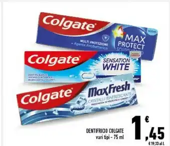 Conad Colgate 01.00156 Dentifricio Sbiancante 75 Ml offerta