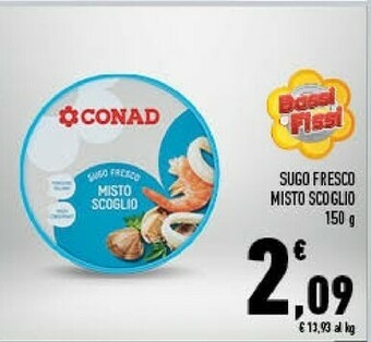Conad Conad - Misto Scoglio Sugo Fresco 150 G(ml) offerta
