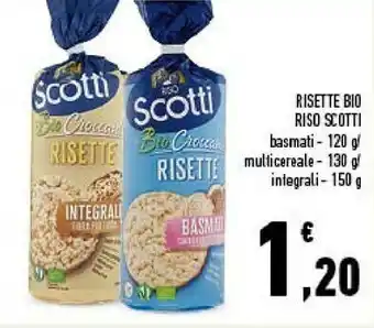 Conad Riso Scotti - Risette Basmati Con Riso Rosso E Riso Nero Biologico 120 G(ml) offerta