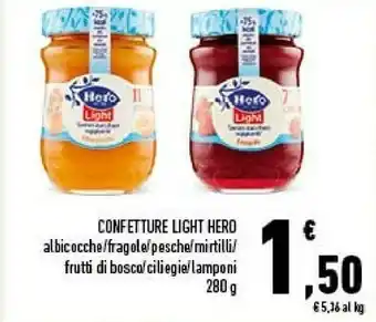 Conad Hero Confetture Light Fragole offerta