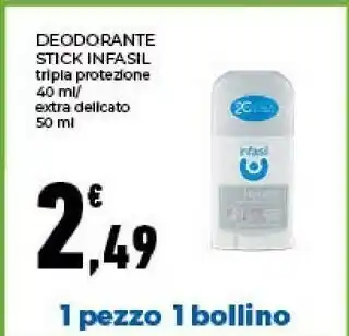 Conad Infasil Deodorante Stick offerta