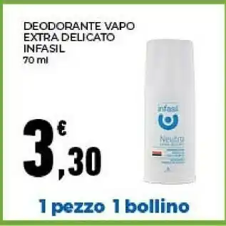 Conad Infasil Deodorante Vapo Extra Delicato offerta