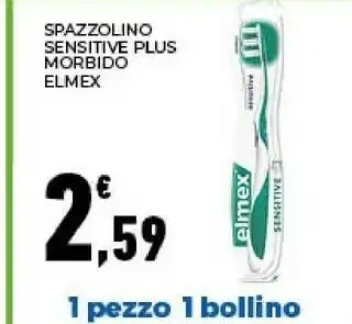 Conad Elmex Spazzolino Sensitive Plus Morbido offerta
