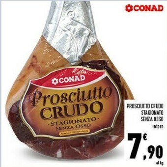 Conad Conad Prosciutto Crudo Stagionato Senza Osso offerta