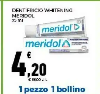 Conad Meridol Dentifricio Whitening offerta