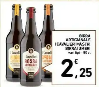 Conad Mastri birrai umbri Birra Artigianale I Cavalieri Mastri offerta