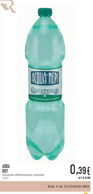 Conad Acqua di nepi Acqua Minerale Effervescente Naturale offerta