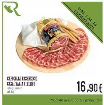 Conad Casa Italia Viterbo Capocollo Casereccio Stagionato offerta