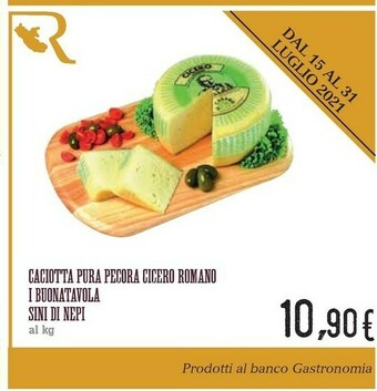 Conad Sini Di Nepi Caciotta Pura Pecora Cicero Romano I Buonatavola offerta