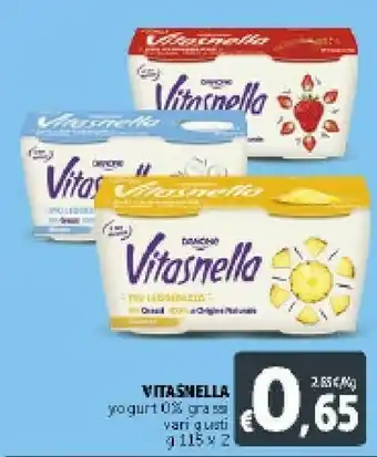Deco Supermercati Danone Vitasnella Yogurt 0% Grassi Ananas offerta