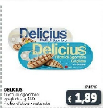 Deco Supermercati Delicius Filetti Di Sgombro Al Naturale offerta