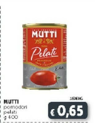 Deco Supermercati Mutti Pomodori Pelati 400 G(ml) offerta