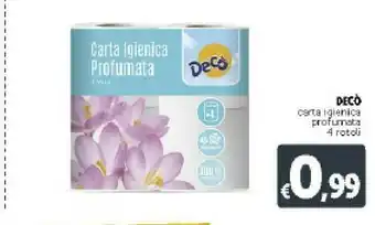 Deco Supermercati Deco Carta Igienica Profumata offerta