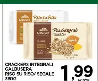 Despar Galbusera Cracker Integrali Con Riso Riso Su Riso offerta