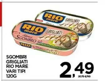 Despar Rio Mare Filetti Di Sgombro Grigliati Al Naturale 120 G(ml) offerta