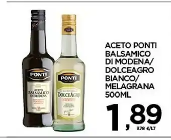 Despar Ponti Aceto Balsamico Di Modena IGP 500 G(ml) offerta