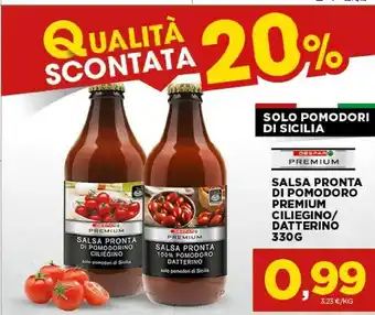 Despar Despar Salsa Pronta Di Pomodoro Premium Ciliegino/ Datterino 330 G offerta